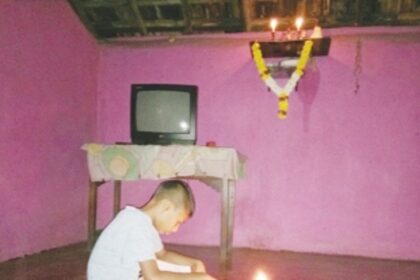 Hansa boy forced to study under kerosene lamps