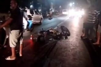 Head on collision between bullet and KTM bike at Thivim; bullet rider dies on the spot