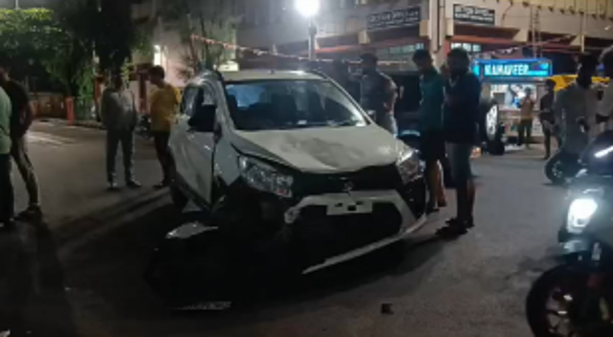 Head-on collision between car and scooter at Power House, Margao; Ambulance fail to reach on time