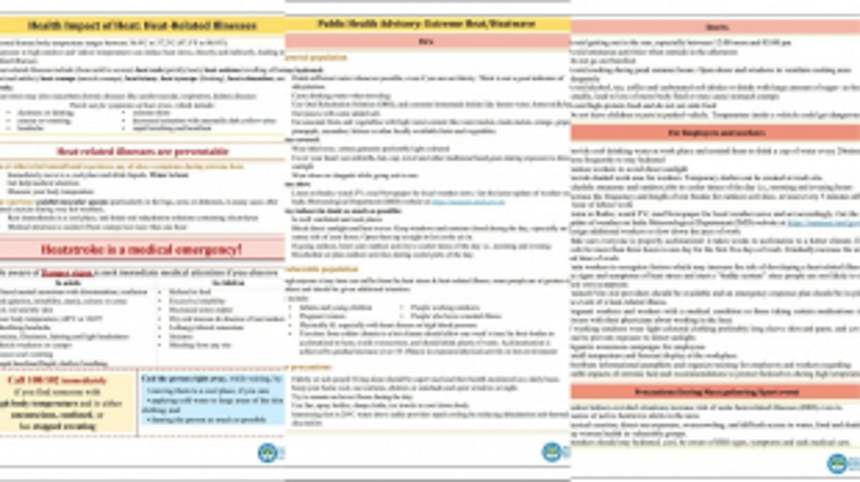 Health Advisory Issued Amidst Heat Wave Concerns: Protecting Against Heat-Related Illnesses
