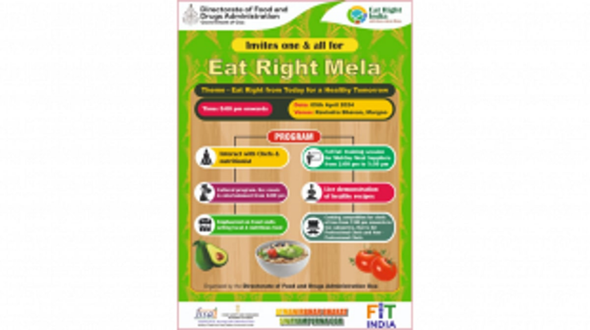 Healthy Eating Advocacy: 'Eat Right Mela' Food Festival to Promote Nutritious Choices in Goa