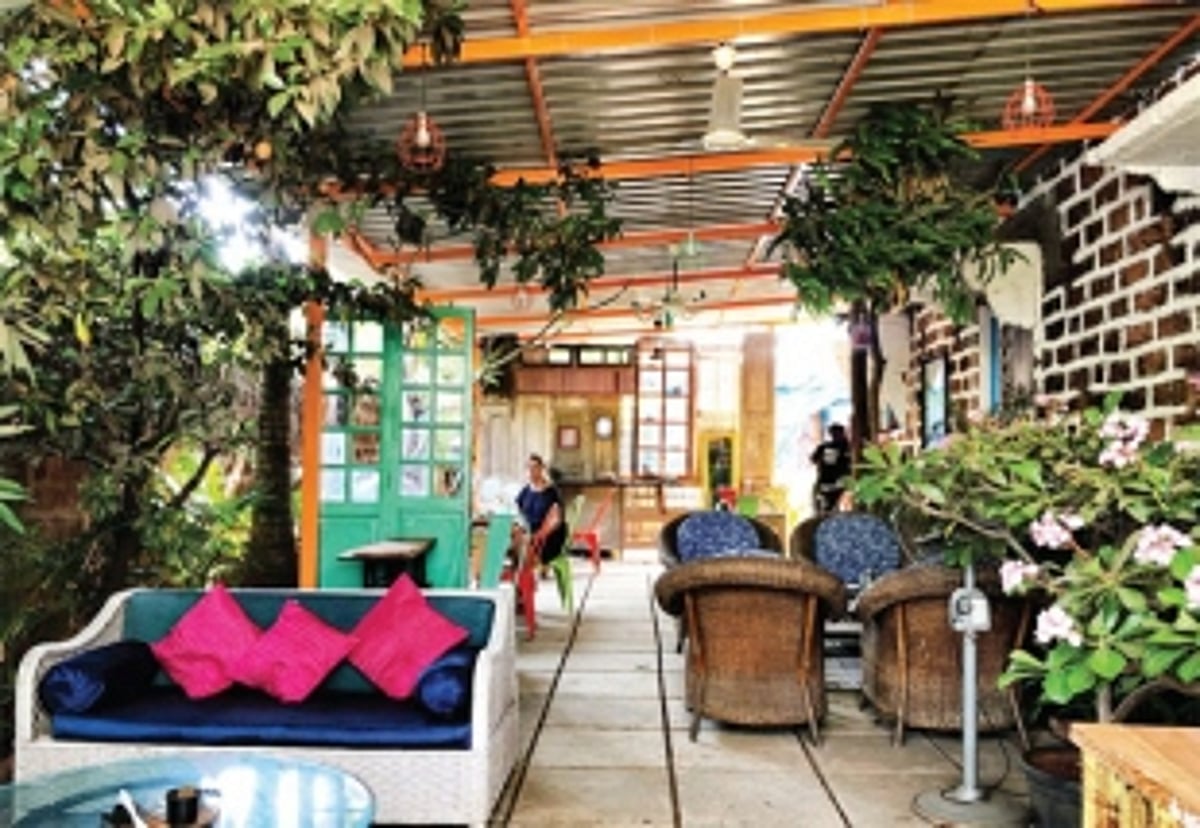 Healthy food indulgence in a green space, literally!