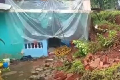 Heavy Rain Causes Protective Wall to Collapse on Elderly Woman’s House in Narve Marmwado