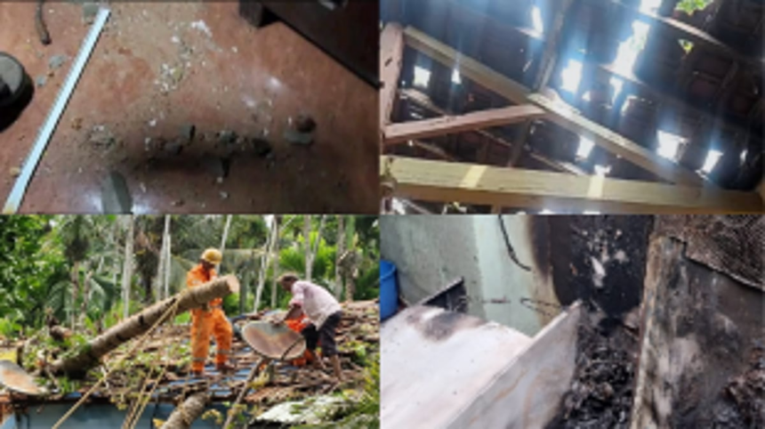 Heavy Rains in Goa Bring Lightning and Thunder, Causing Damage and Injuries