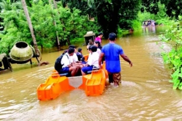 Heavy rains cause River Mhadei to overflow; Usgao-Ganjem flooded