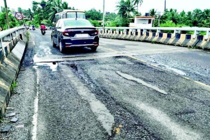 Heavy rains take a toll on Konkan Railway flyover at Margao