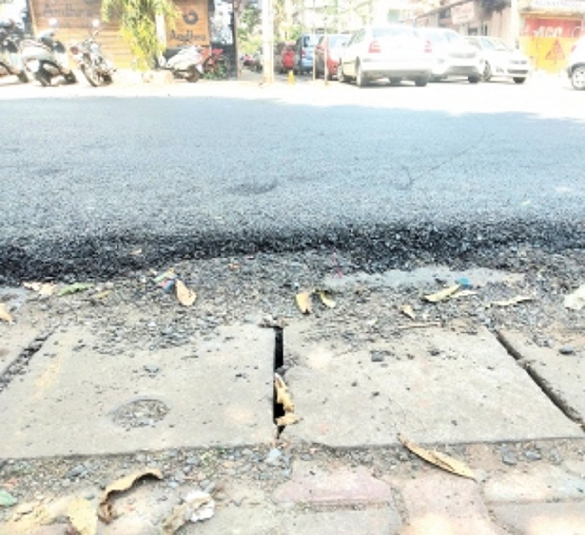 Height of road in Vasco  causes inconvenience