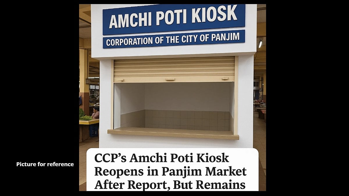 Herald Impact: CCP’s Amchi Poti Kiosk Reopens in Panjim Market After Report, But Remains Unmanned