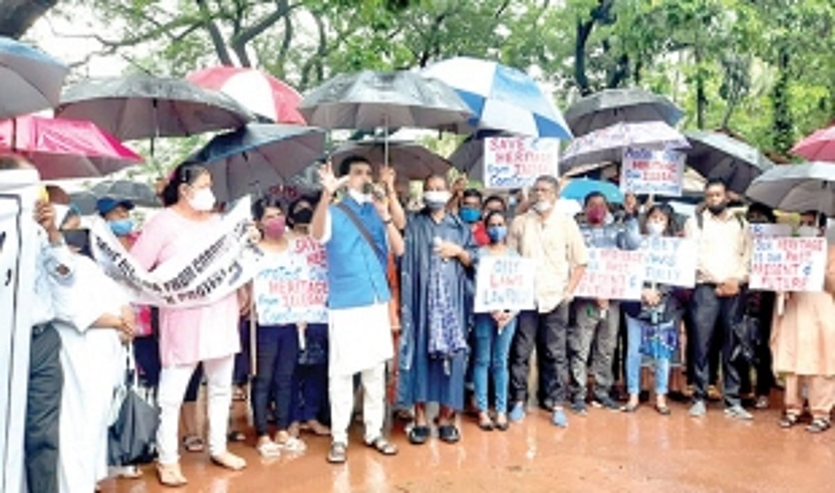 Heritage lovers oppose structure  in protected area at Old Goa