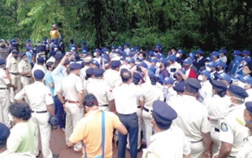 High voltage drama continues  outside Nuvem MLA’s house