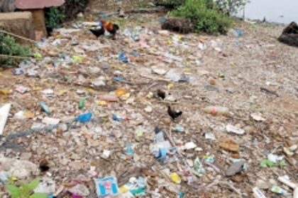 Highly polluted arterial Talpona River crying for rescue