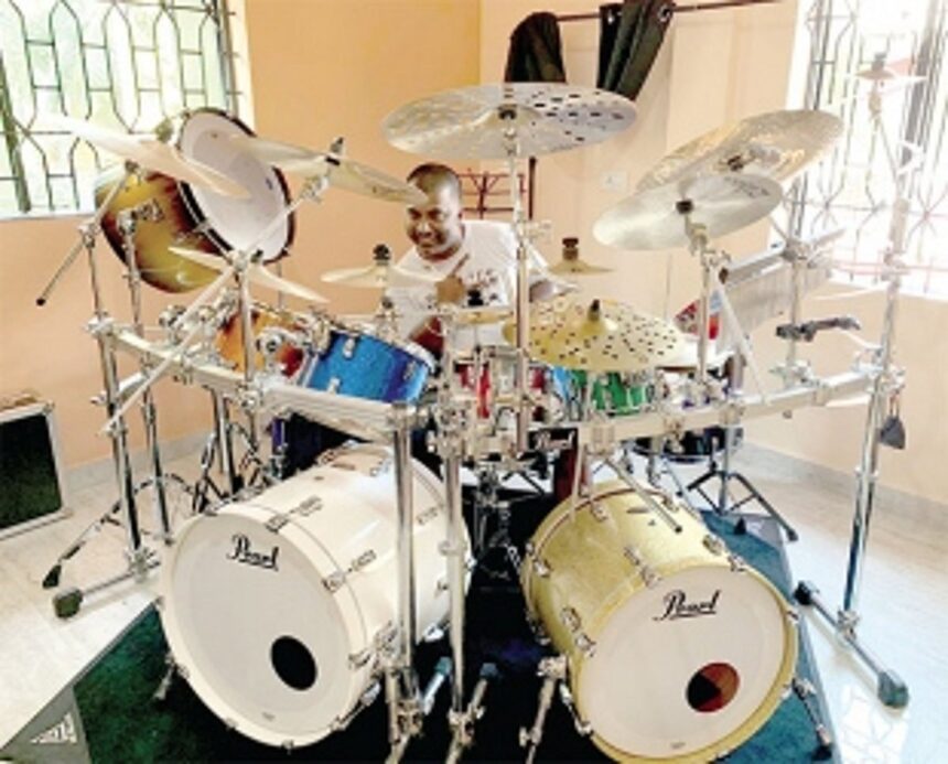 His heart beats like a drum