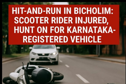 Hit-and-Run in Bicholim: Scooter Rider Injured, Hunt On for Karnataka-Registered Vehicle