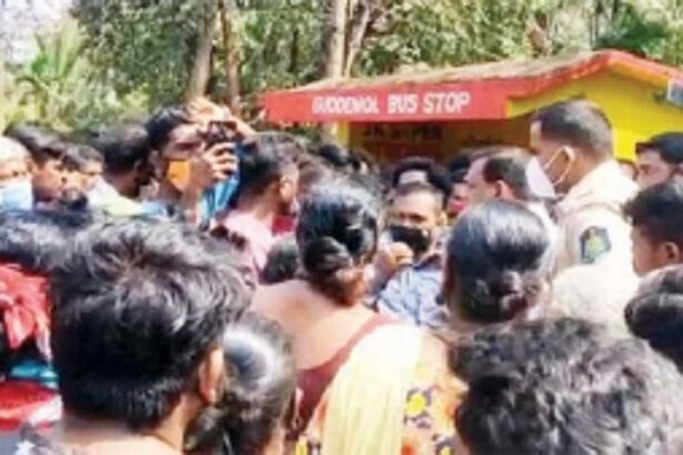 Hit-and-run case: Gudemol locals block mining trucks for 90 minutes