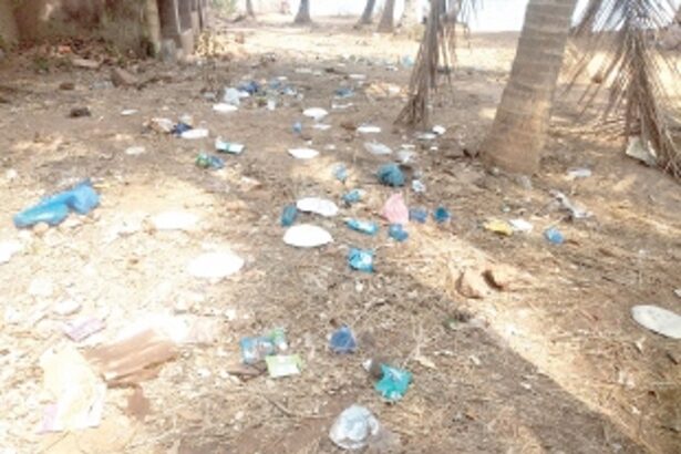 Hollant beach littered with garbage