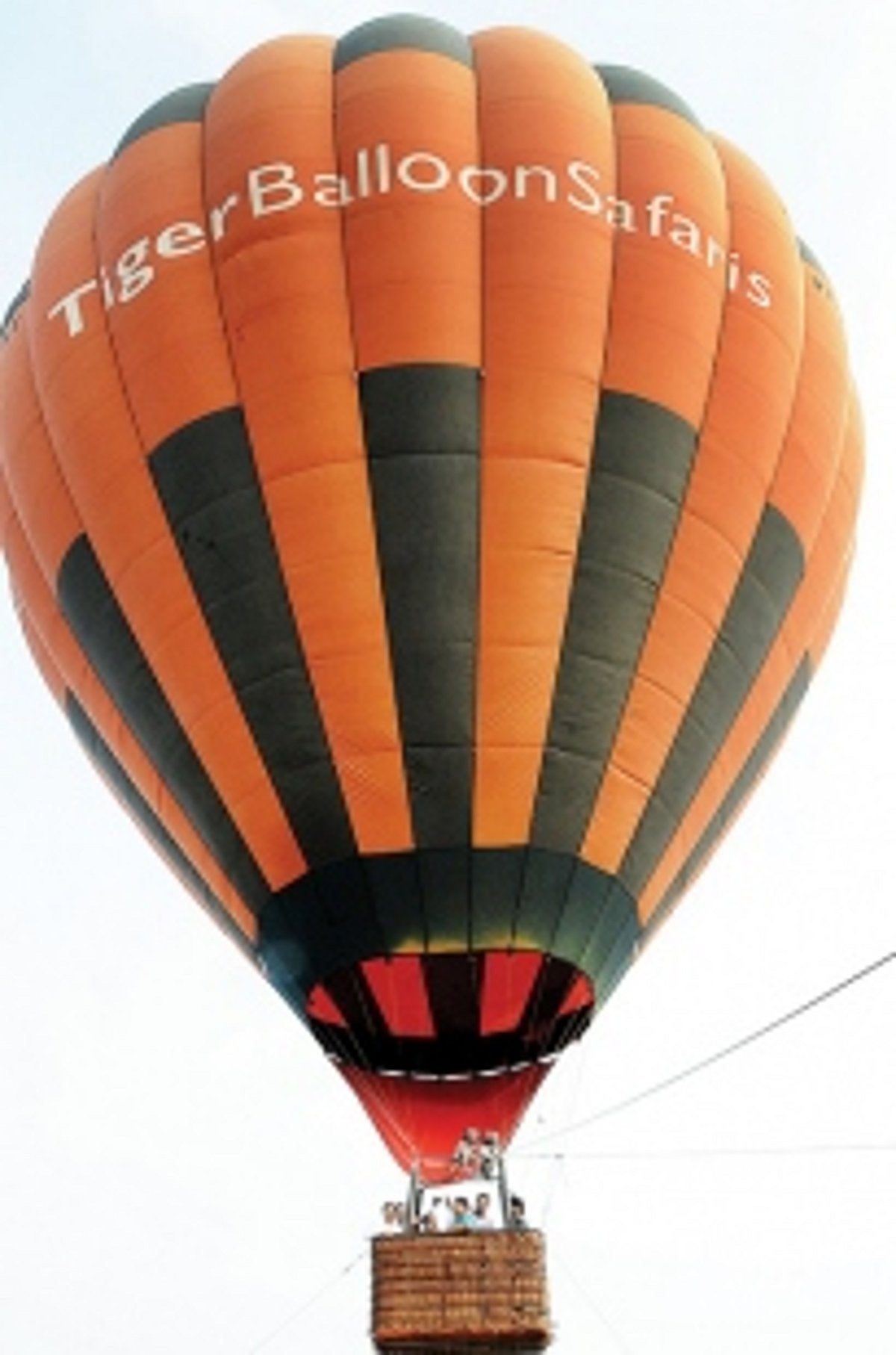 Hot air balloon, amphibious vehicle launched