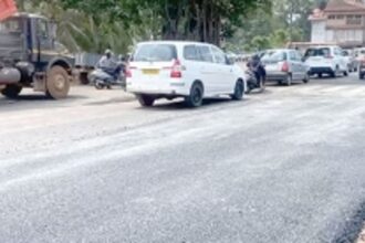 Hot mixing of potholed road in Margao commences after citizens’ demands