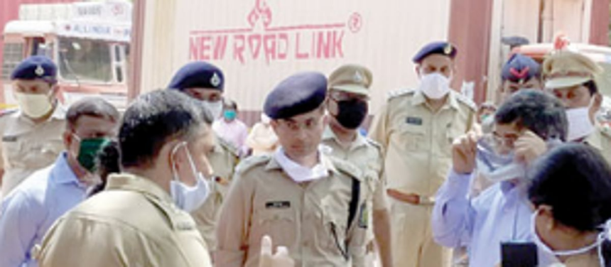 Hours after undergoing COVID-19 test, eight cops answer the call of duty