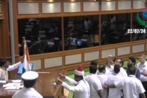 House Adjourned, Opposition walks into well of the House demanding equal number of Calling Attention