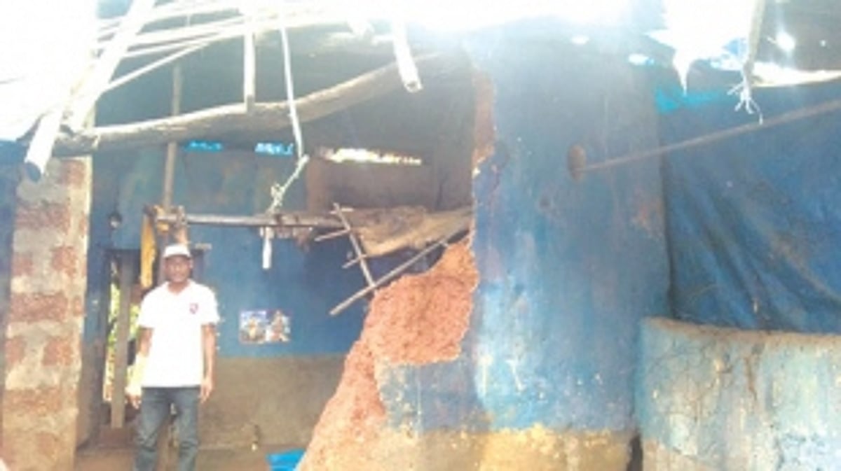 House collapse at Sanguem  leaves owner homeless