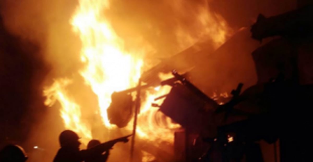 House damaged in fire