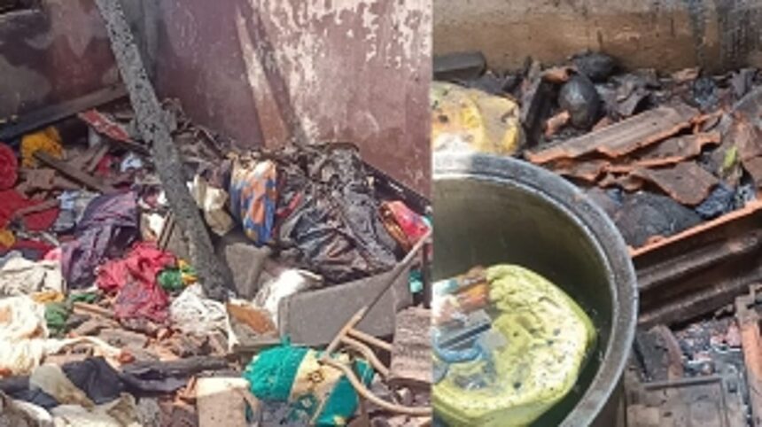 House gutted in fire at Peddem Mapusa, 5 lakhs loss estimated