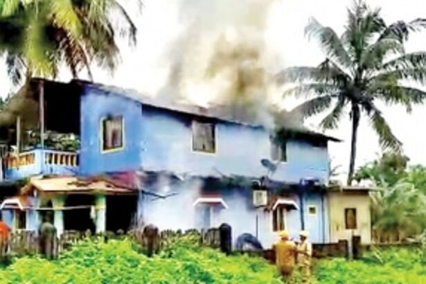House inverter catches  fire; goods worth Rs 10l gutted at Chopdem