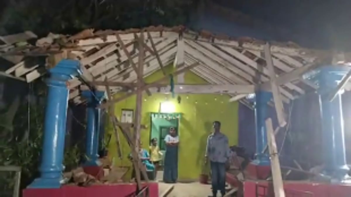 Huge Mango Tree Collapses Onto Homes Near Datta Temple in Chapora; 2 Injured