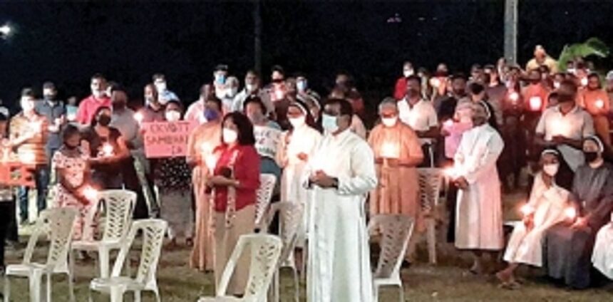 Hundreds gather for prayer at old church in Sancoale