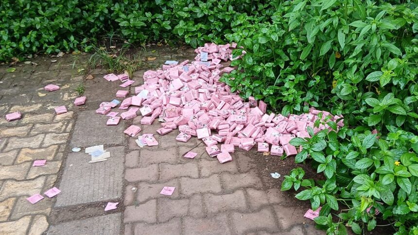 Hundreds of Condom Boxes Dumped at Panjim’s Patto Footbridge Spark Public Health Concerns 1 Hundreds of Condom Boxes Dumped at Panjim’s Patto Footbridge Spark Public Health Concerns