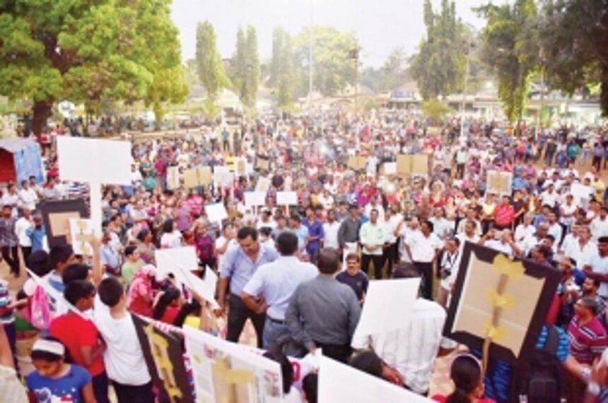 Hundreds rally to oppose Greater Panjim PDA formation 1 Hundreds rally to oppose Greater Panjim PDA formation