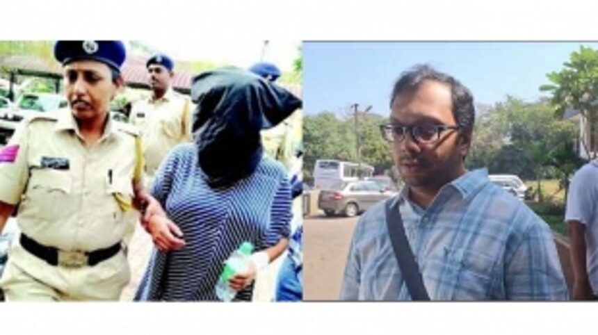 Husband of Suchana Seth, Venkat Raman arrives at Calangute police station to give statement