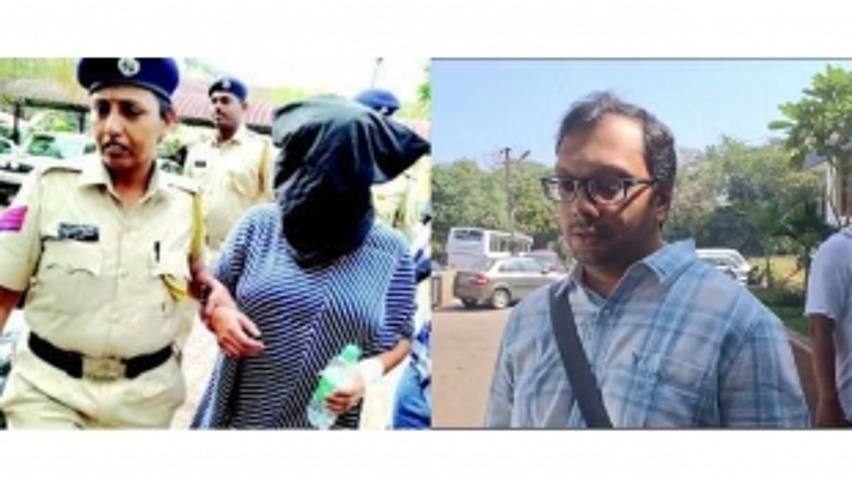 Husband of Suchana Seth, Venkat Raman arrives at Calangute police station to give statement