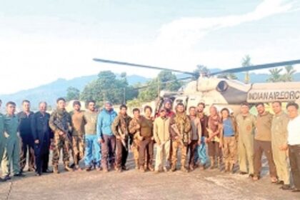 IAF making efforts to airlift rescue team from crash site