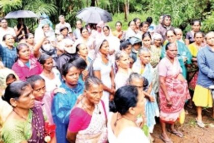 IIT row: Farmers form blockade to halt land demarcation, launch into prayers, National Anthem to avoid being dispersed