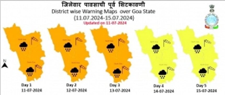 IMD issues orange alert for July 12, 13, yellow alert for Sunday, Monday