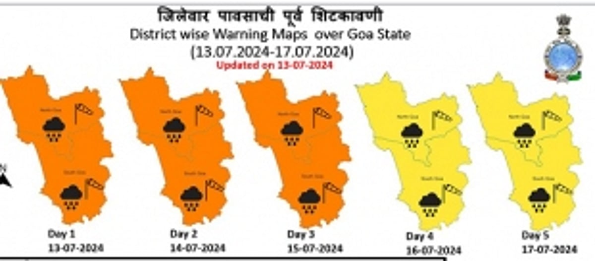 IMD issues orange alert till July 15, yellow alert for next two days