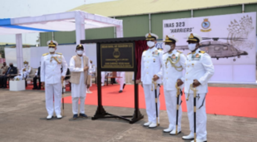 INAS 323 commissioned in  Indian Navy at Dabolim