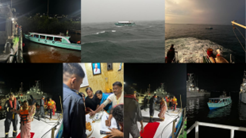 INDIAN COAST GUARD AVERTS MAJOR LOSS OF LIFE INCIDENT
