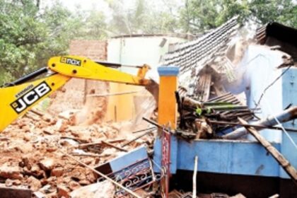 INHUMAN: In pouring rains, a Goan house demolished  for road widening