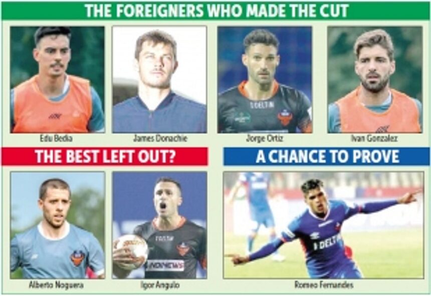 Igor, Noguera miss out, Romeo makes a comeback