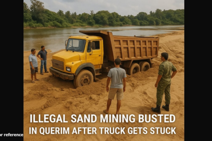 Illegal Sand Mining Busted in Querim After Truck Gets Stuck