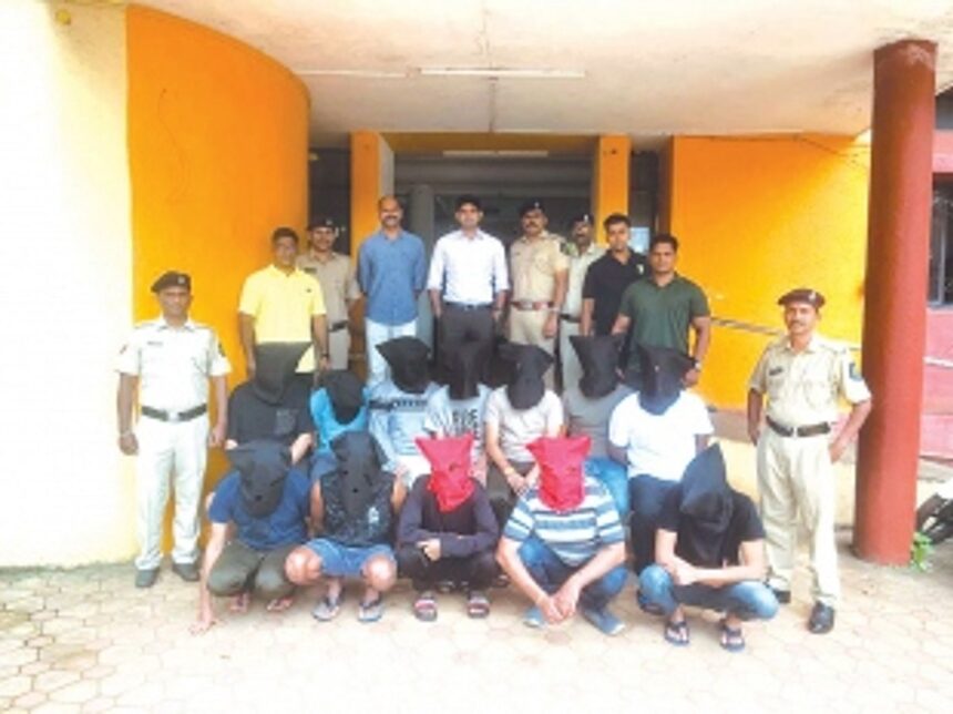 Illegal online cricket betting racket busted in Porvorim hotel, 12 arrested