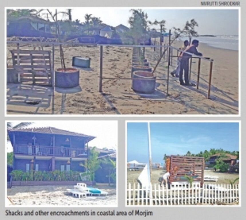 Illegalities galore along Pernem coast keep tourists at bay; monstrous structures mar beach image
