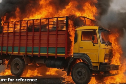 Illicit Liquor Truck from Nagaland Catches Fire in Dhargal; CM Vows Action, MLA Demands Accountability