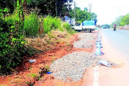 Illogical planning for Highway widening at Nuvem