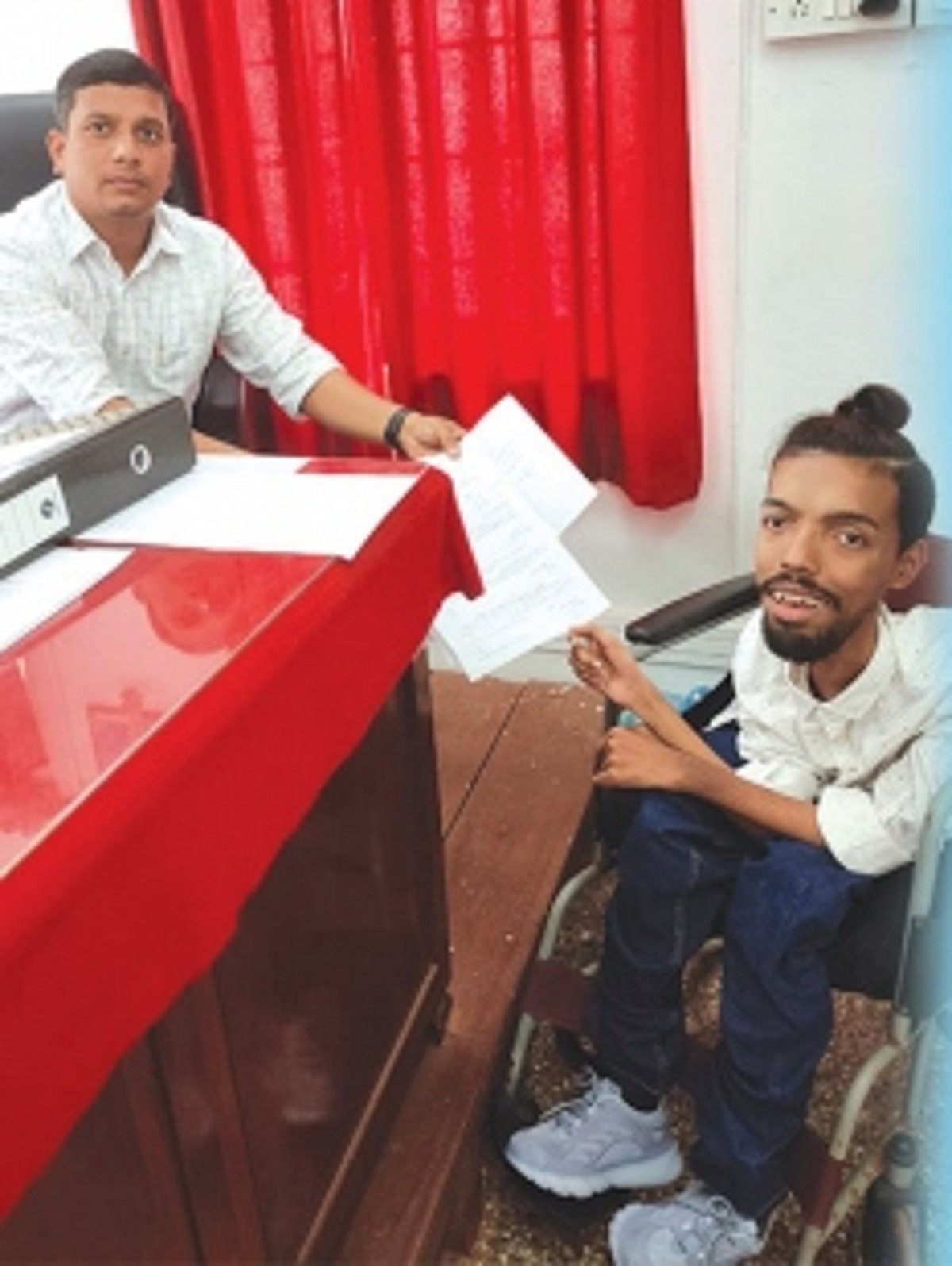In Arambol, differently-abled lad fights stereotypes along with Panchayat polls