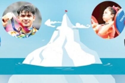 In India, sports success is seen as a tip of an iceberg