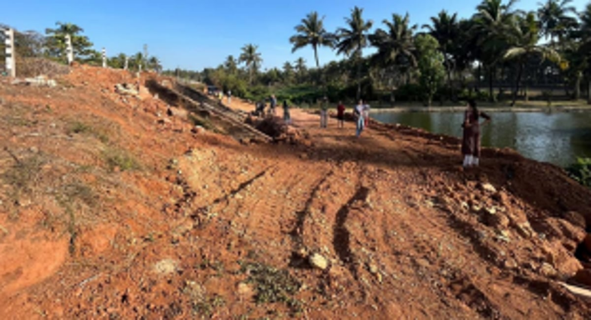 In wake of CRZ violation plaints, inspection of Velsao’s Mollo creek today