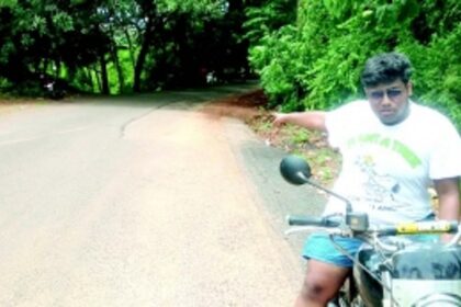 Incomplete tarring leaves road uneven at  Donkhamb sharp turn, poses accident risk